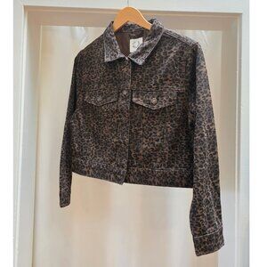 Animal Print Denim Jacket